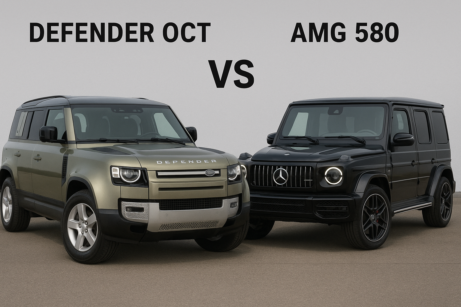 Defender octa vs AMG 580
