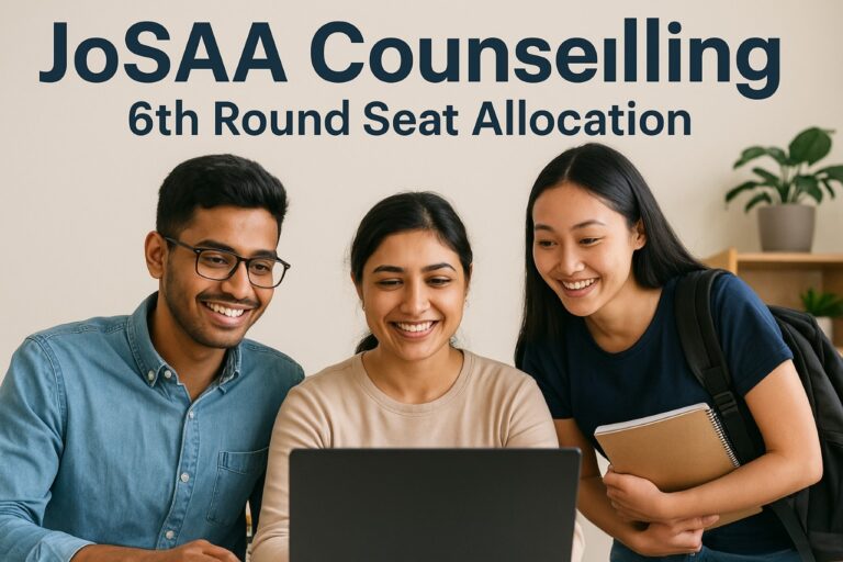 JoSAA 2025 Round 6 Results OUT! NITs at Unexpected Ranks + CSAB Guide